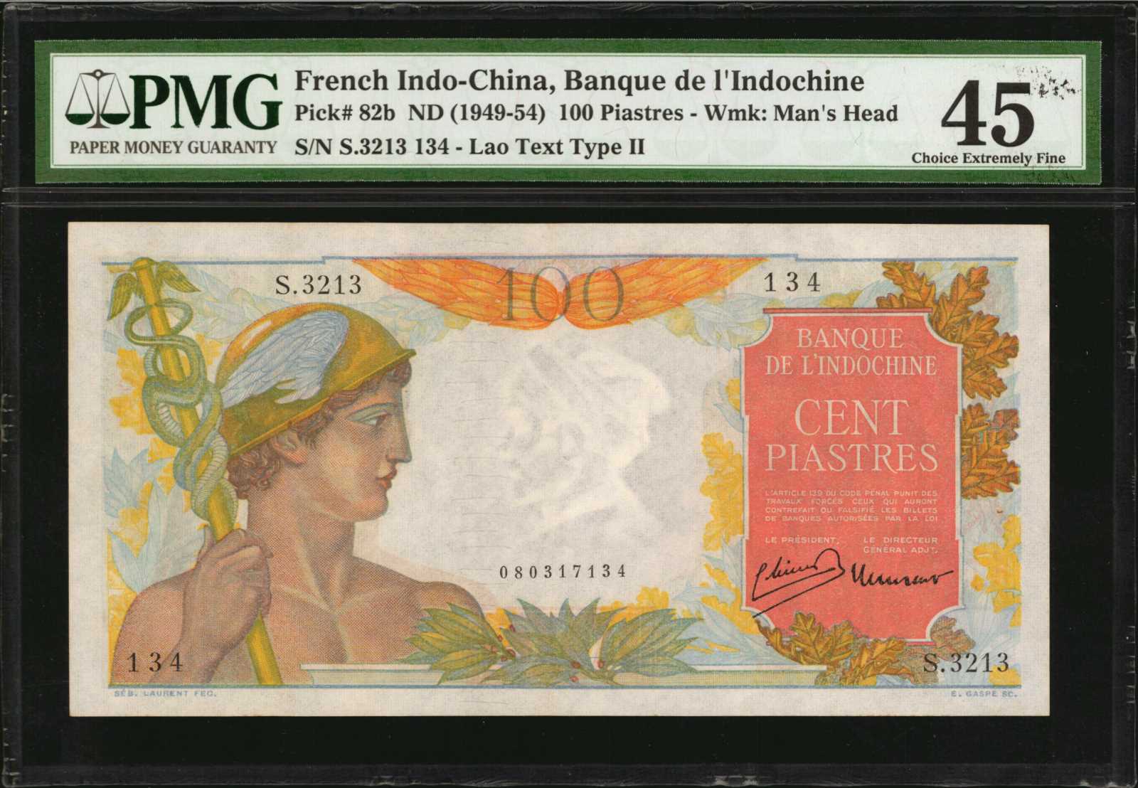 image for: French Indo-China  1 piastre(B401a)