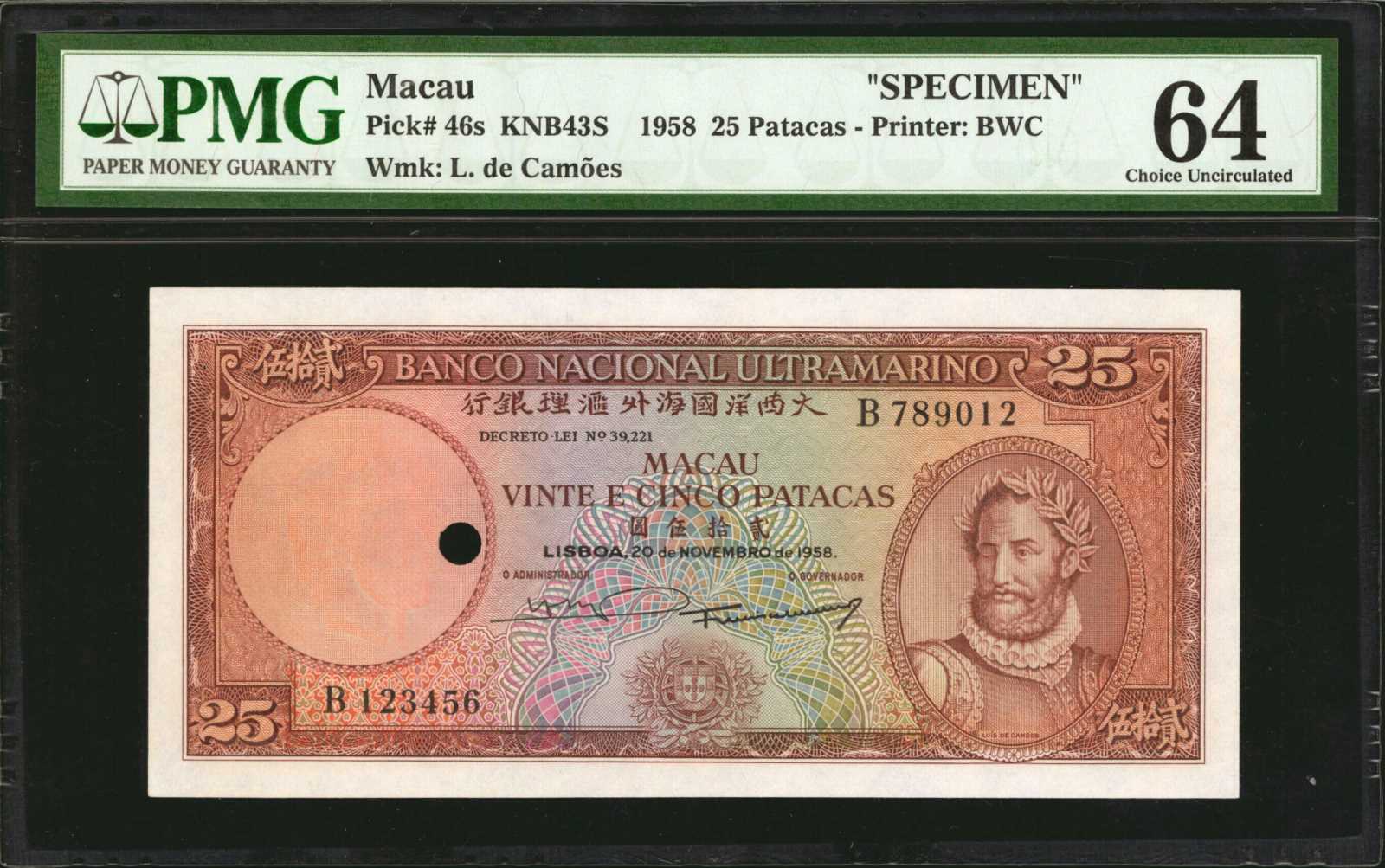 image for: Macau  25 patacas(B047f)