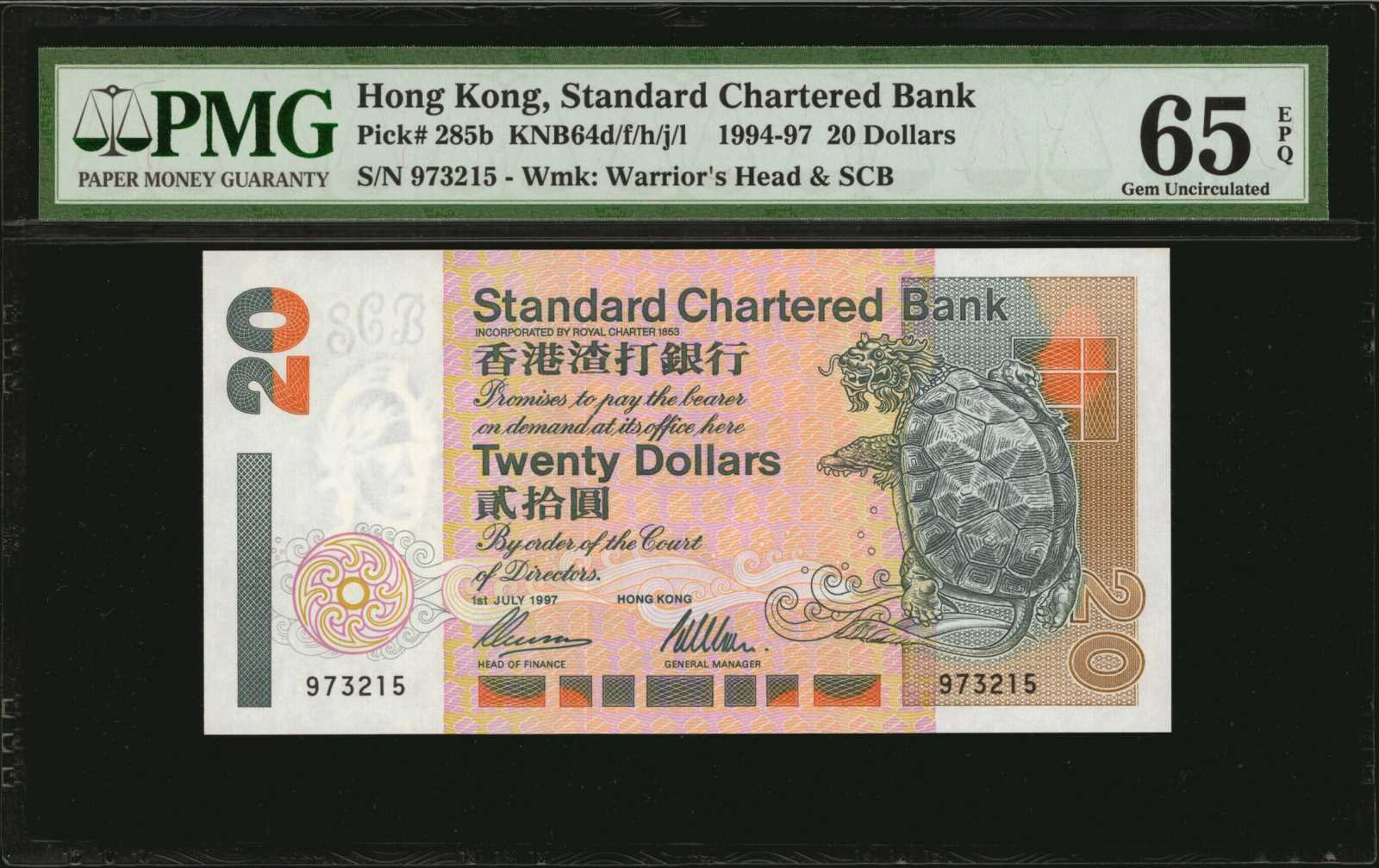 image for: Hong Kong  20 dollars (B408i)