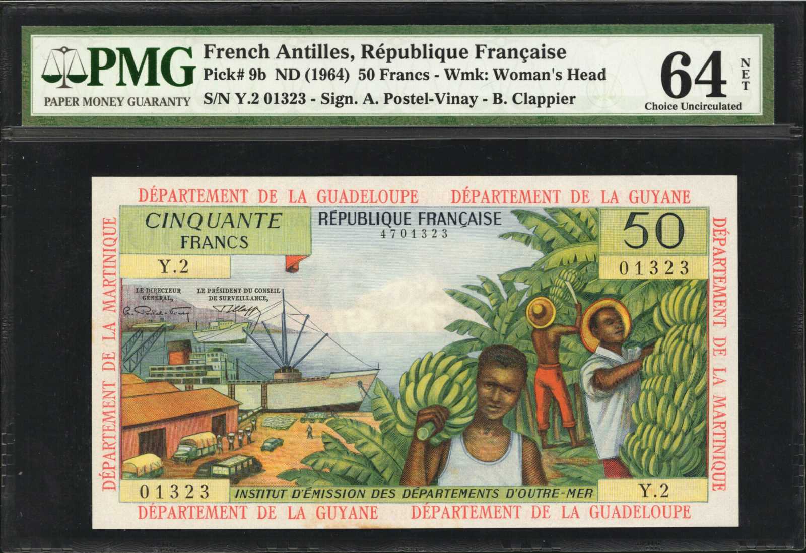 image for: French Antilles  50 francs (B109b)