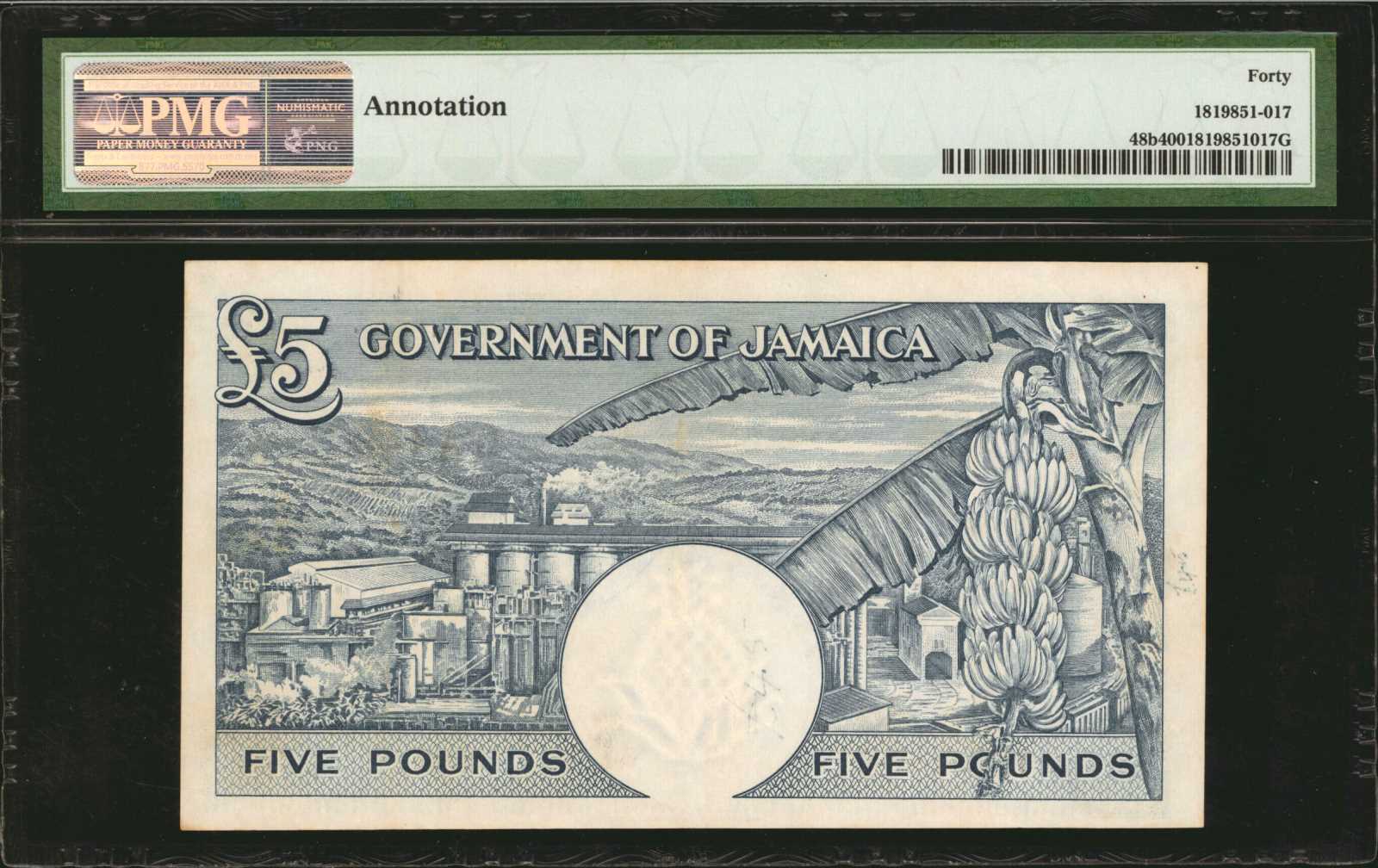image for: Jamaica  5 pounds (B116b)