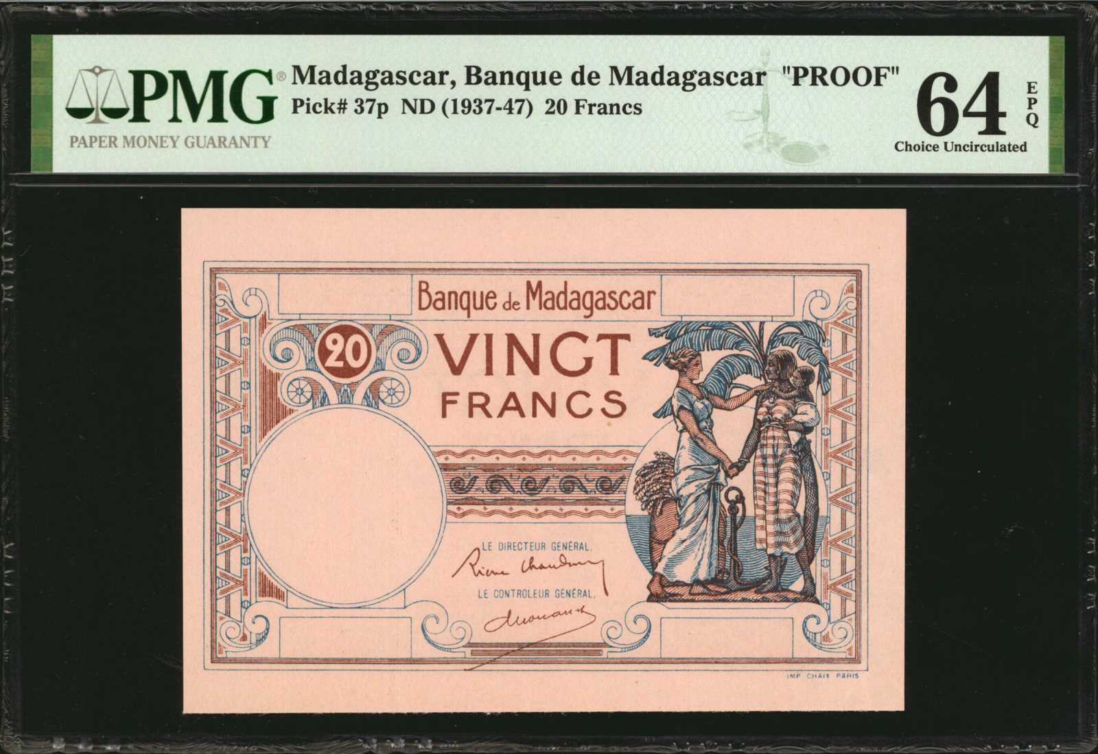 image for: Madagascar  20 francs(B204p)