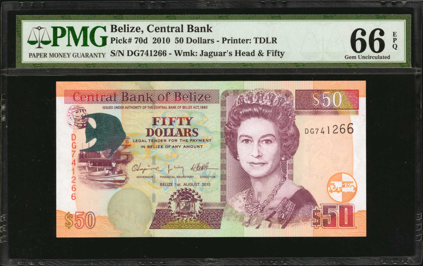 image for: Belize  50 dollars (B328z)