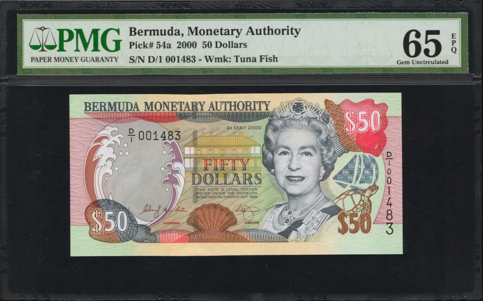 image for: Bermuda  50 dollars (B227a)
