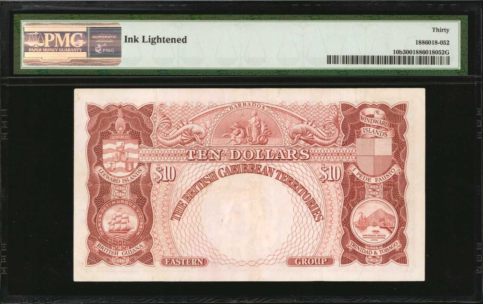image for: British Caribbean Territories  10 dollars(B110h)