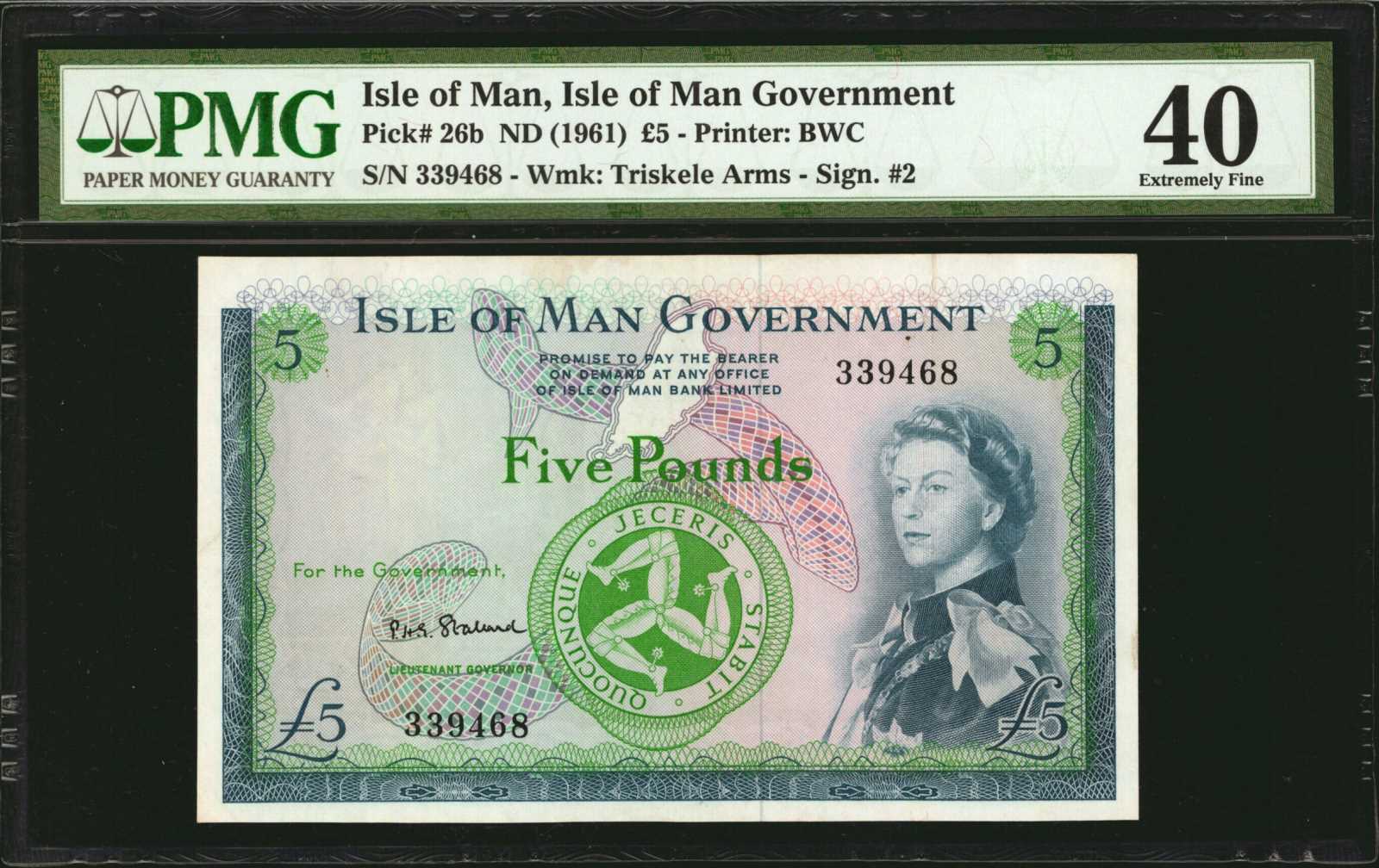 image for: Isle of Man  5 pounds (B103as1)