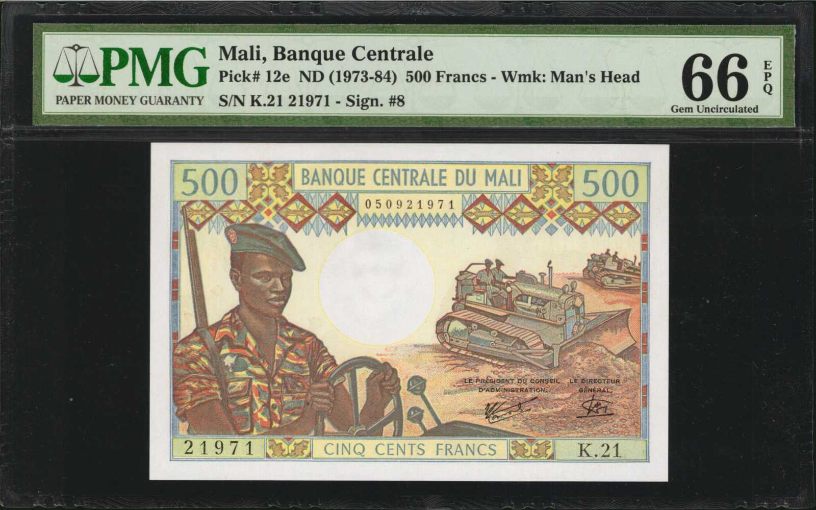 image for: Mali  500 francs(B202b)