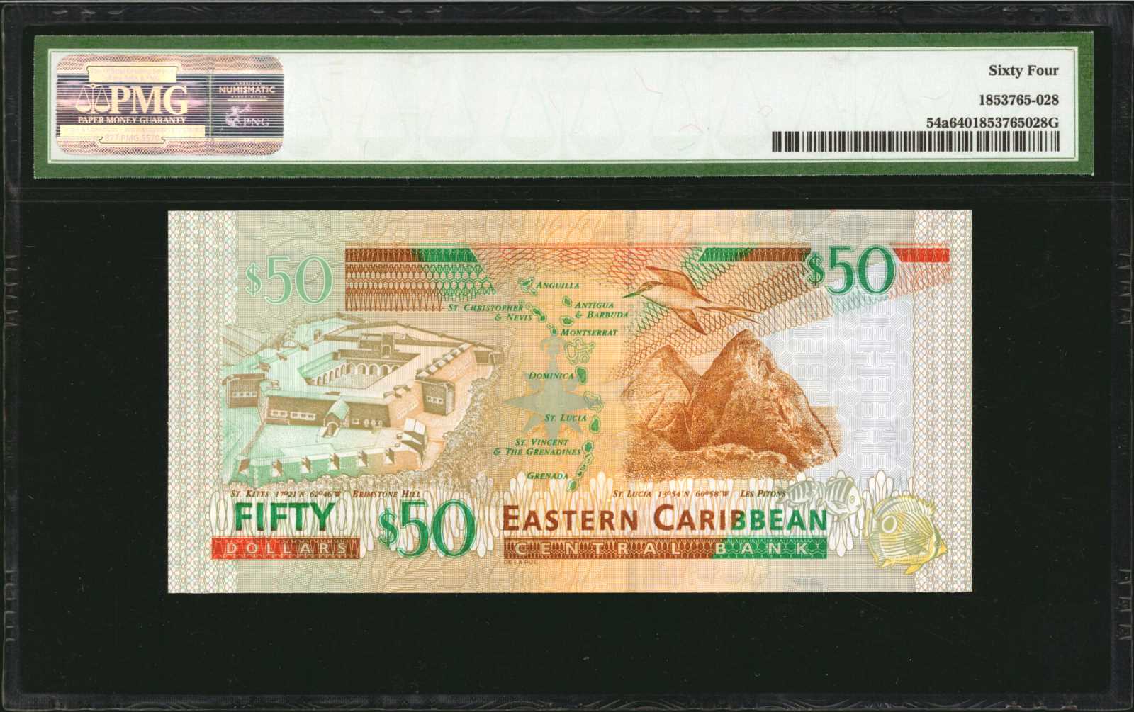 image for: East Caribbean States  50 dollars (B238b)