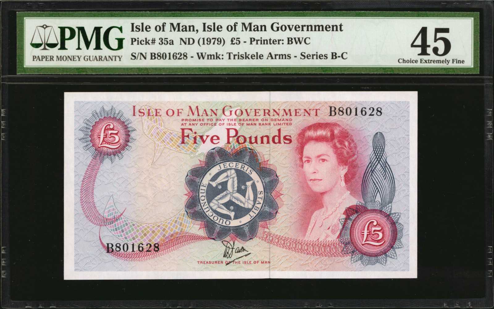 image for: Isle of Man  5 pounds (B107s)