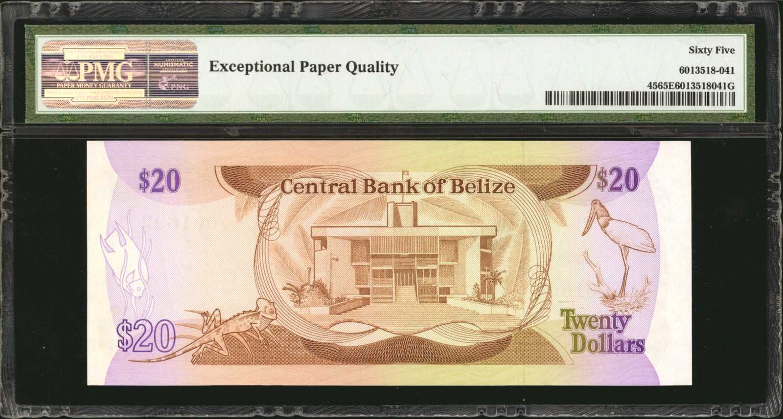 image for: Belize  20 dollars (B303az)