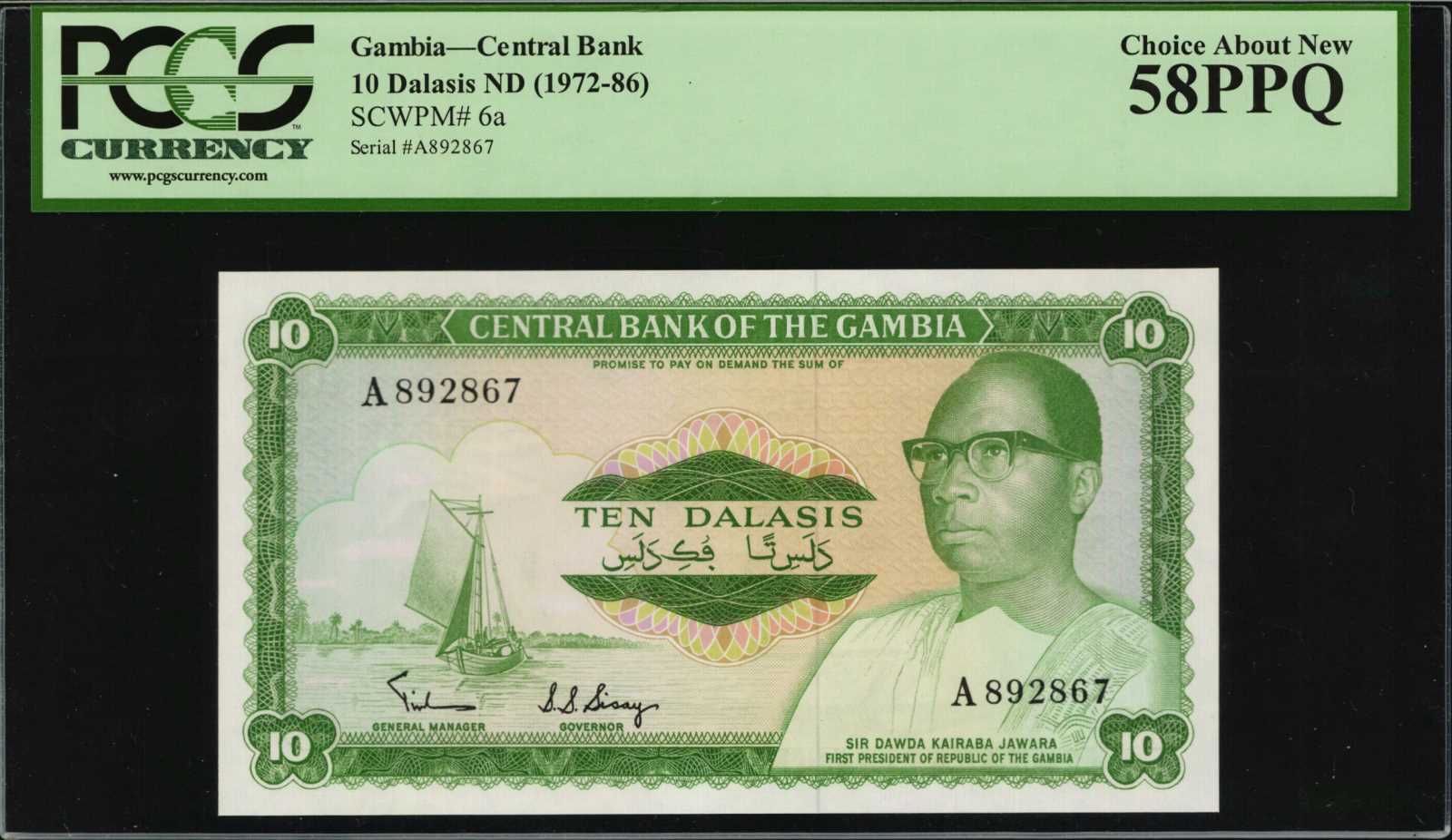 image for: Gambia  10 dalasis (B203bs2)