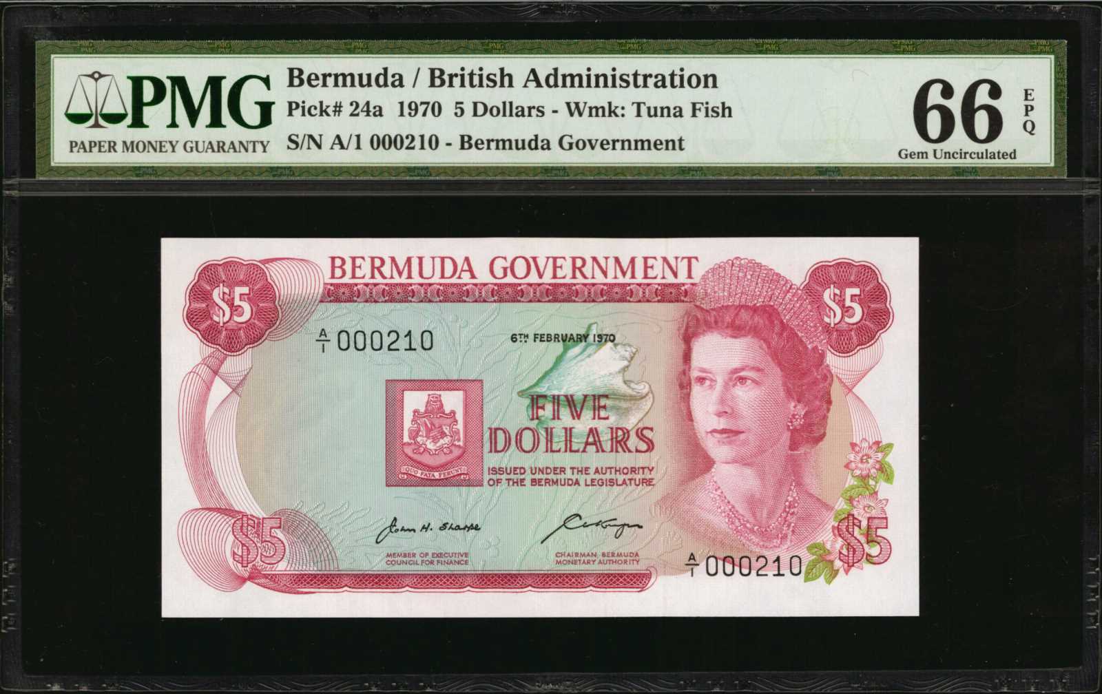 image for: Bermuda  5 dollars(B125as2)