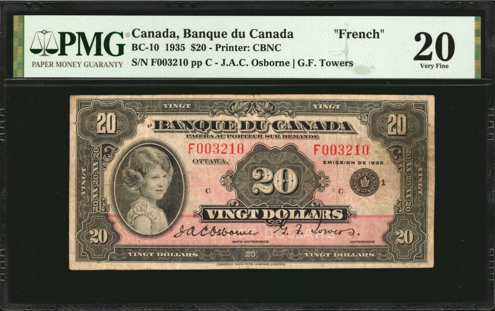 image for: Canada  20 dollars (B310a)
