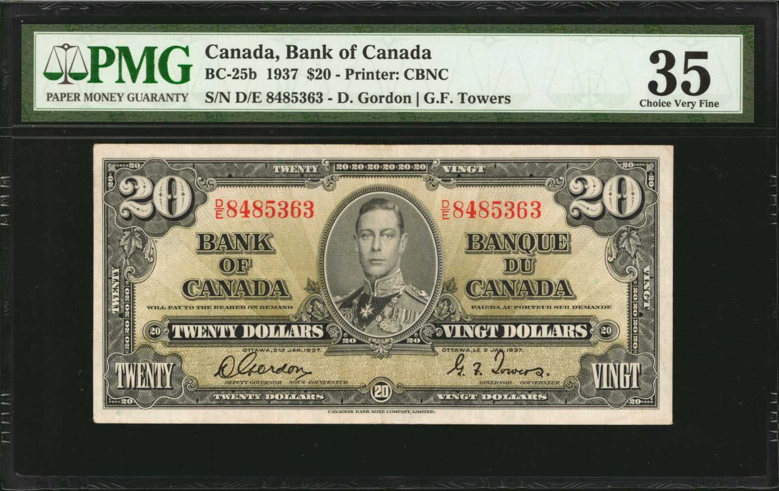 image for: Canada  20 dollars (B325c)