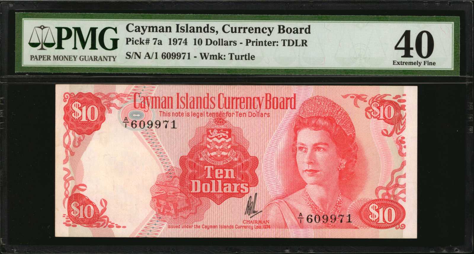 image for: Cayman Islands  10 dollars (B107az)