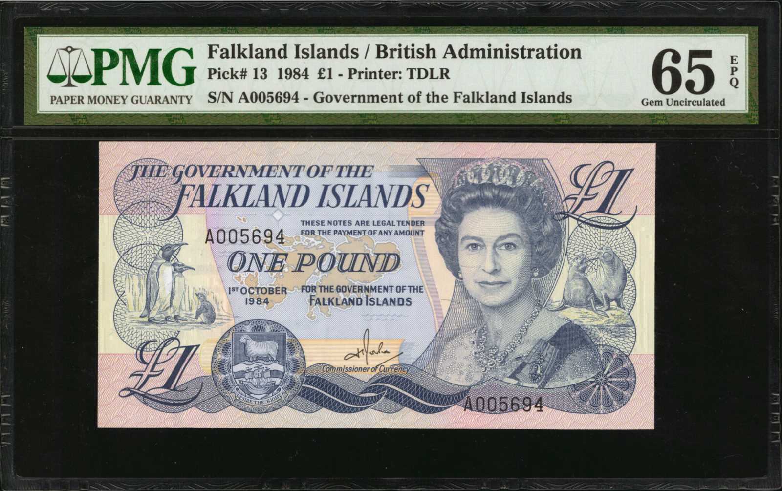 image for: Falkland Islands  1 pound (B218a)