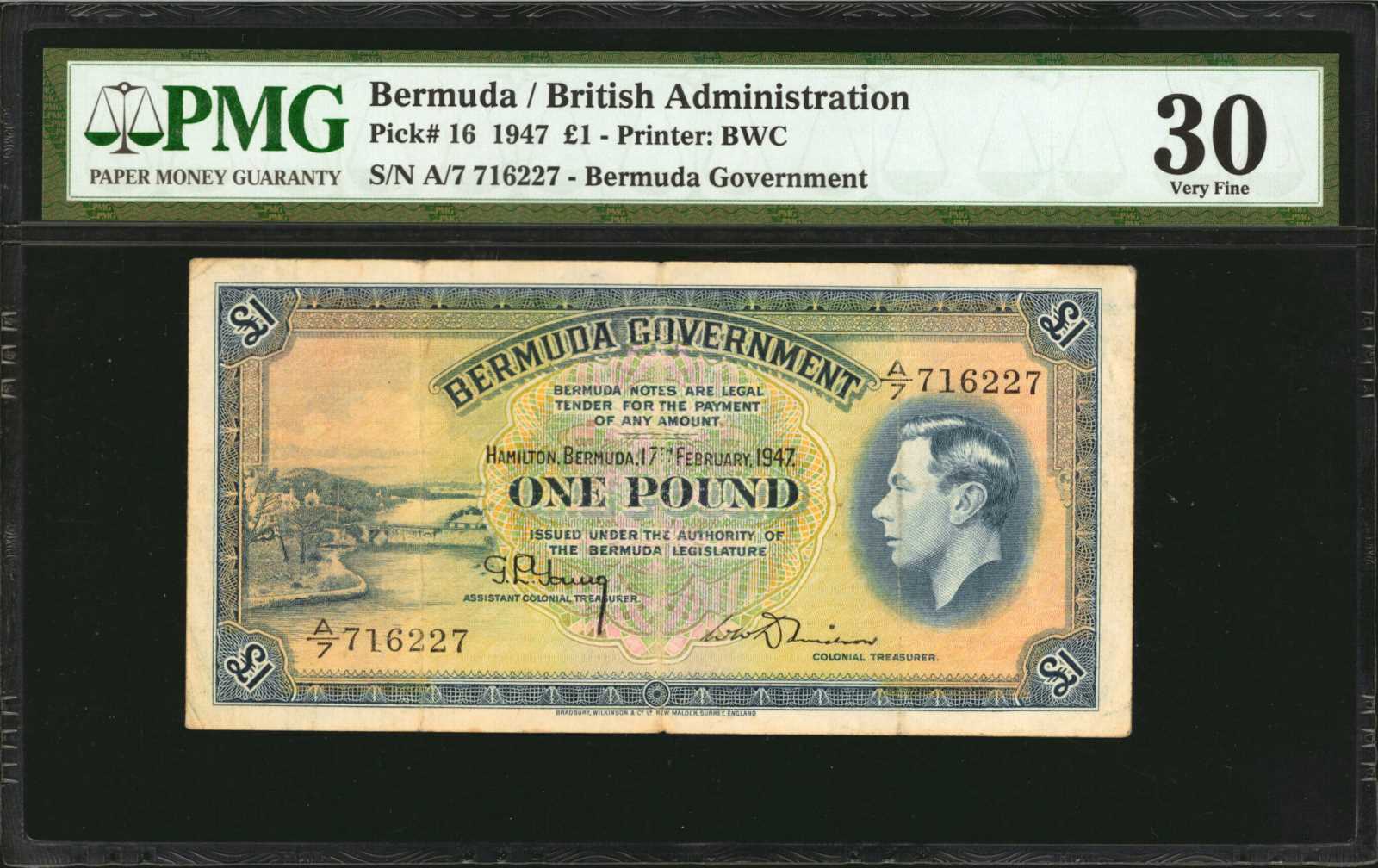 image for: Bermuda  1 pound(B117a)