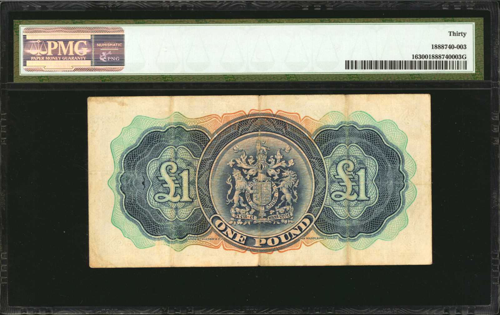 image for: Bermuda  1 pound(B117a)