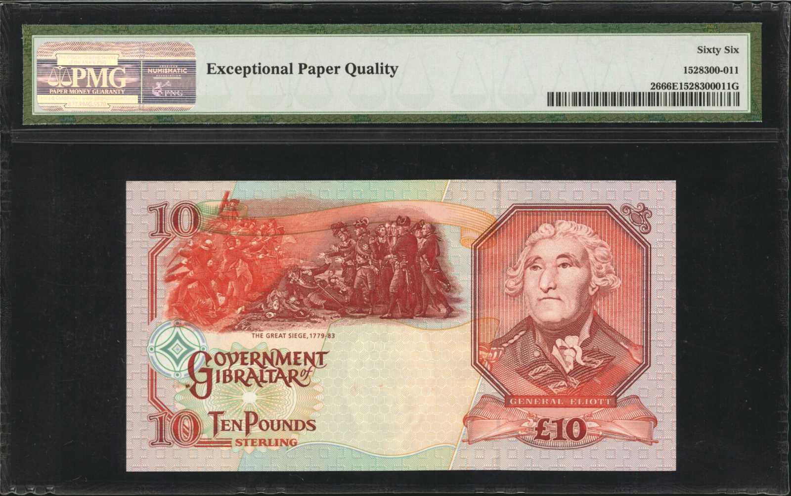 image for: Gibraltar  10 pounds (B124a)