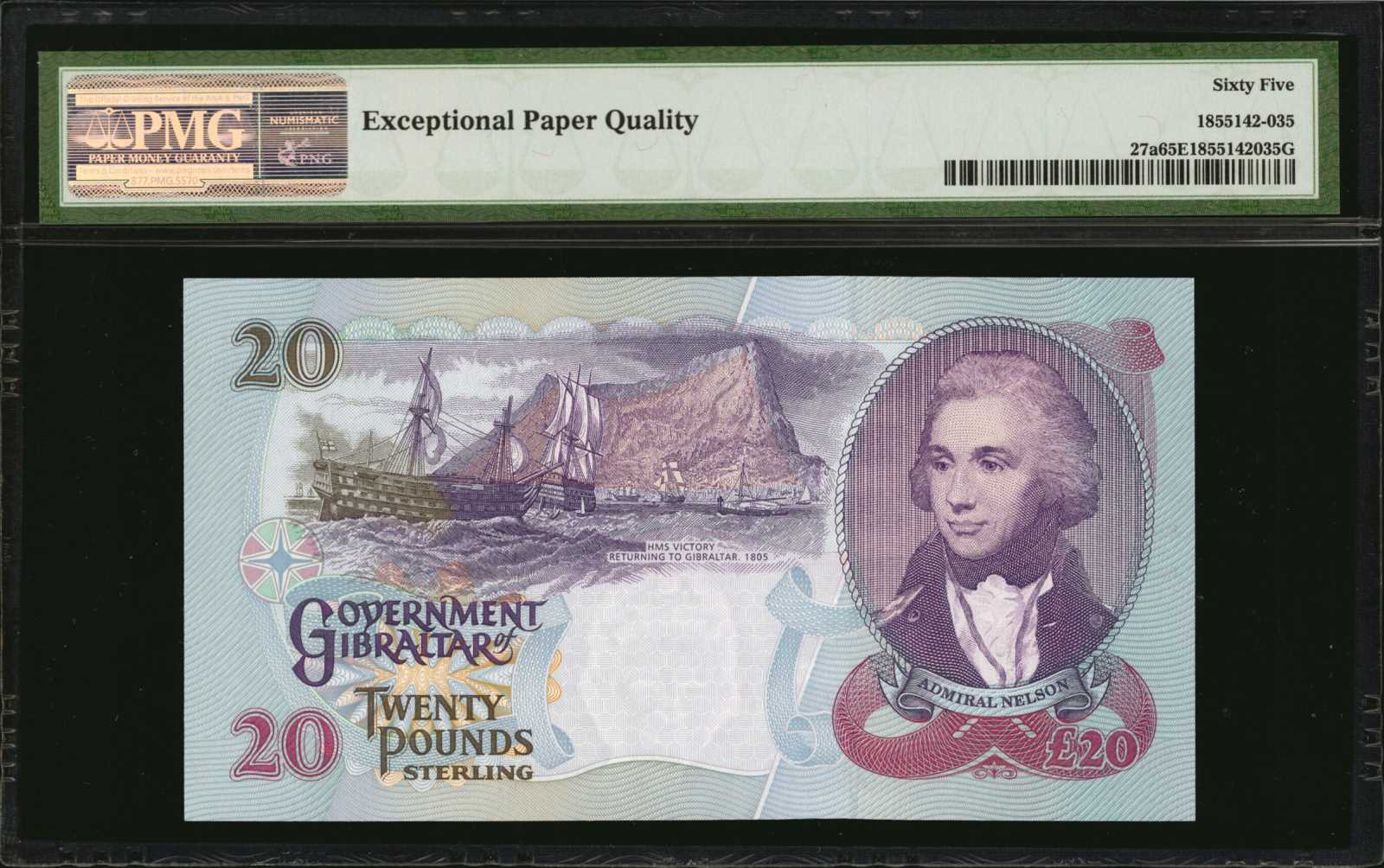 image for: Gibraltar  20 pounds (B125as)