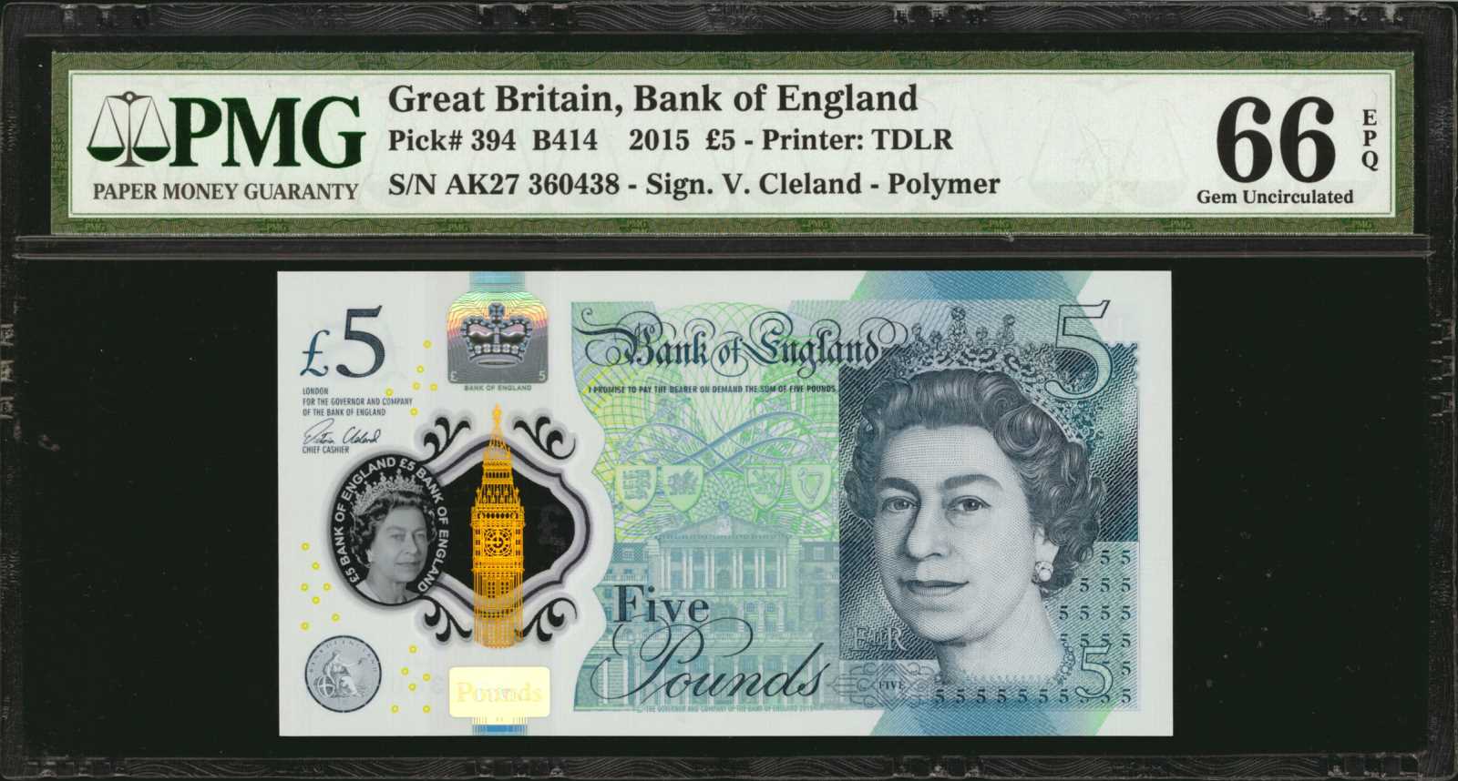 image for: United Kingdom  5 pounds (B203a)