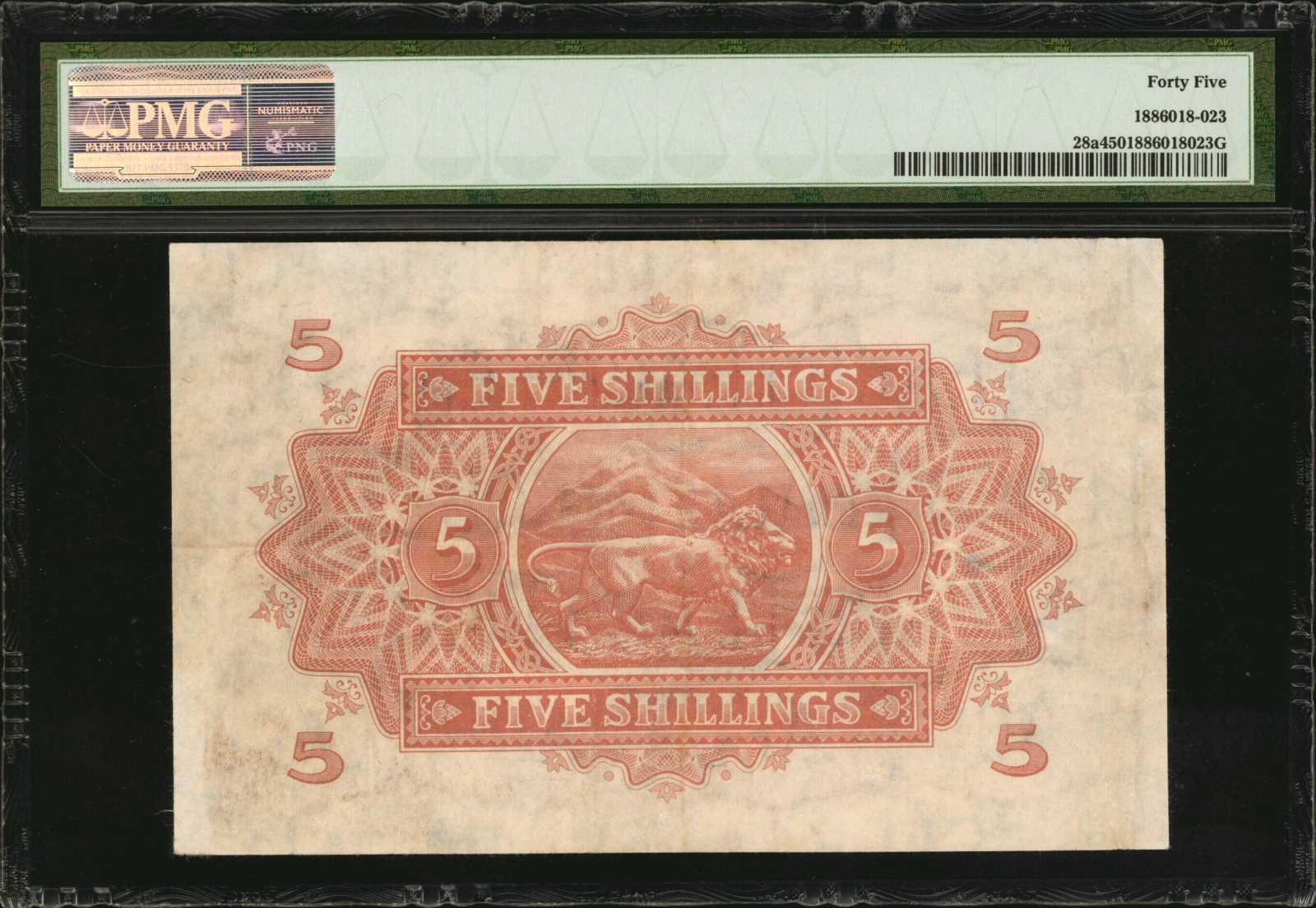 image for: East Africa  5 shillings(B217j)