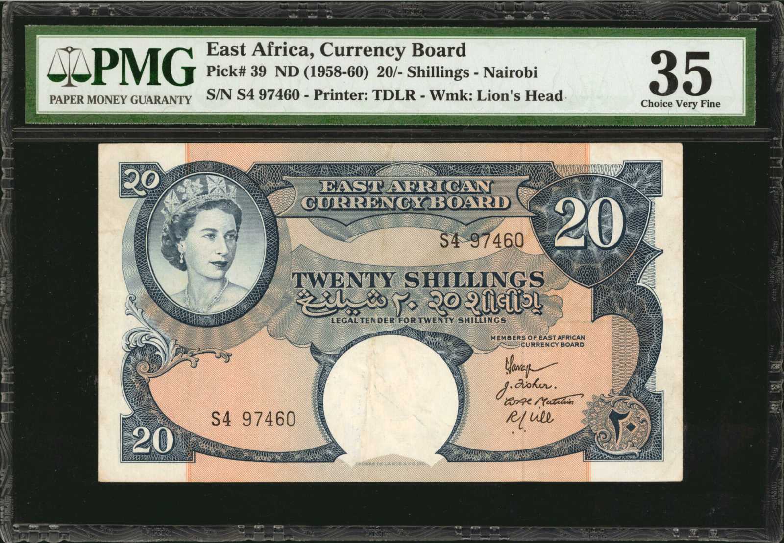 image for: East Africa  20 shillings(B229as2)