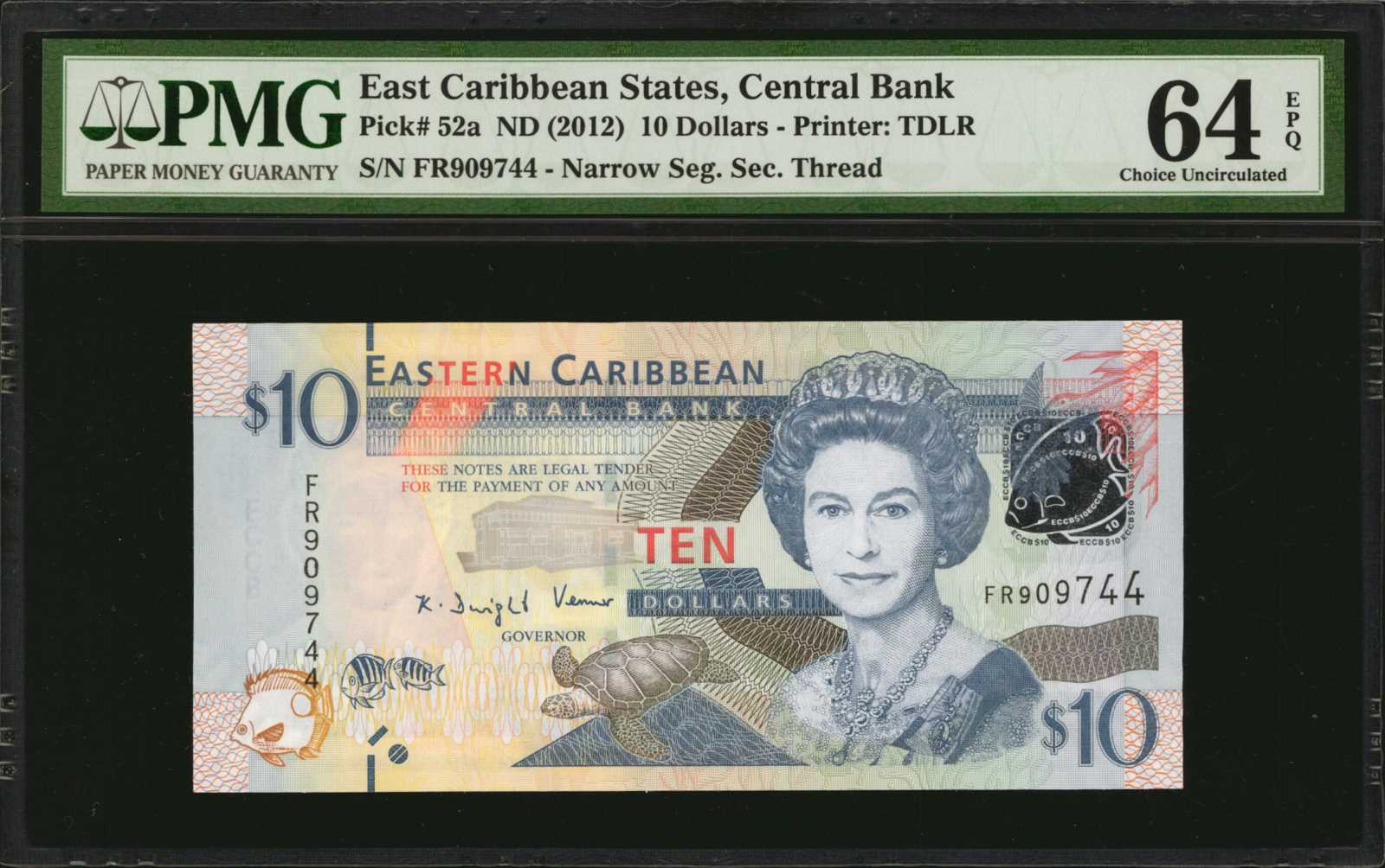 image for: East Caribbean States  10 dollars (B236a)
