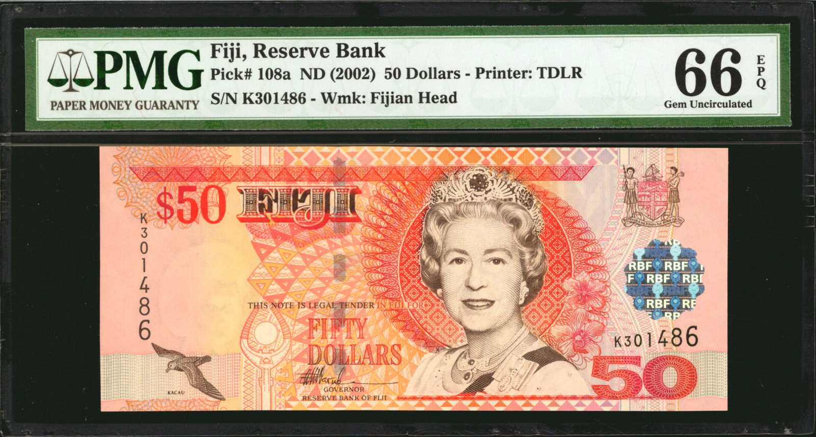 image for: Fiji  50 dollars (B519as)