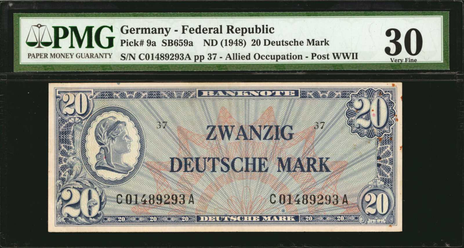image for: Germany, Federal Republic of  20 deutsche mark (B105b)