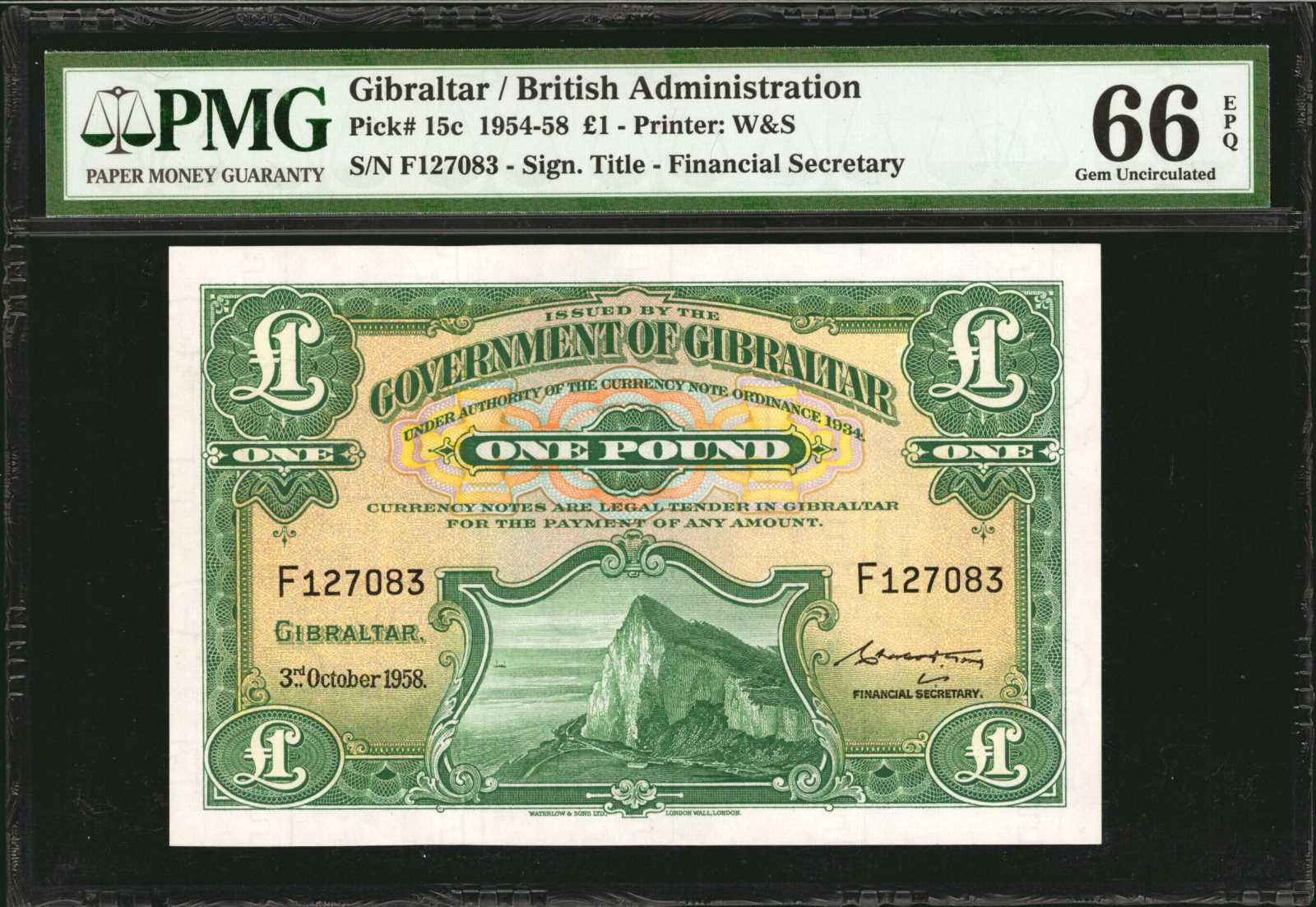 image for: Gibraltar  1 pound (B113c)