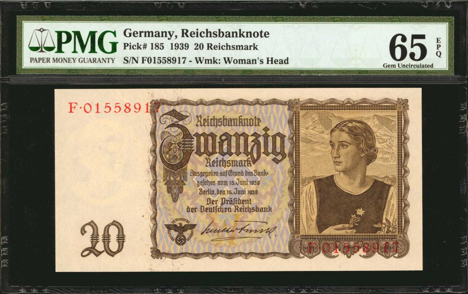 image for: Germany  20 reichsmark (B324a)