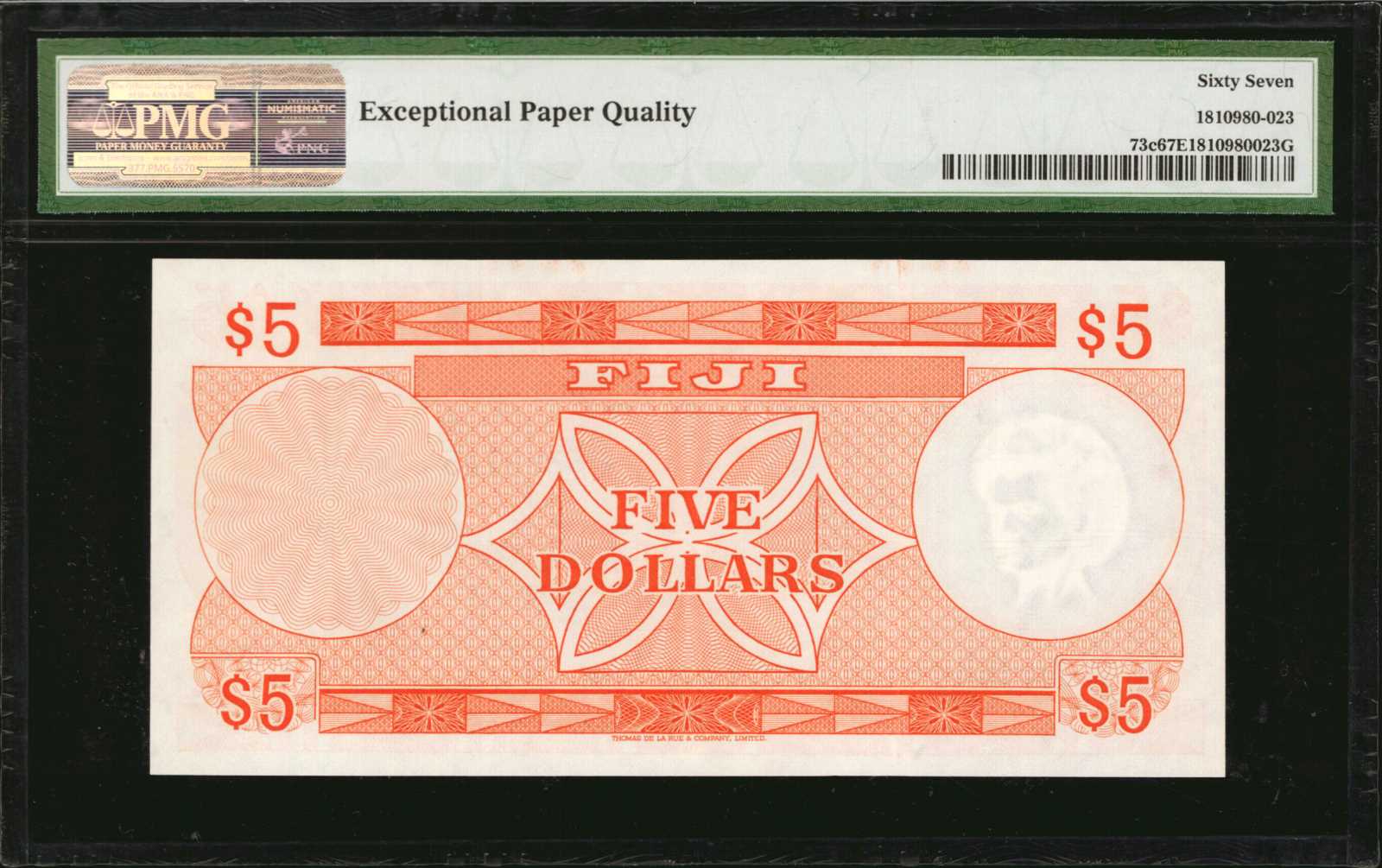 image for: Fiji  5 dollars (B404c)