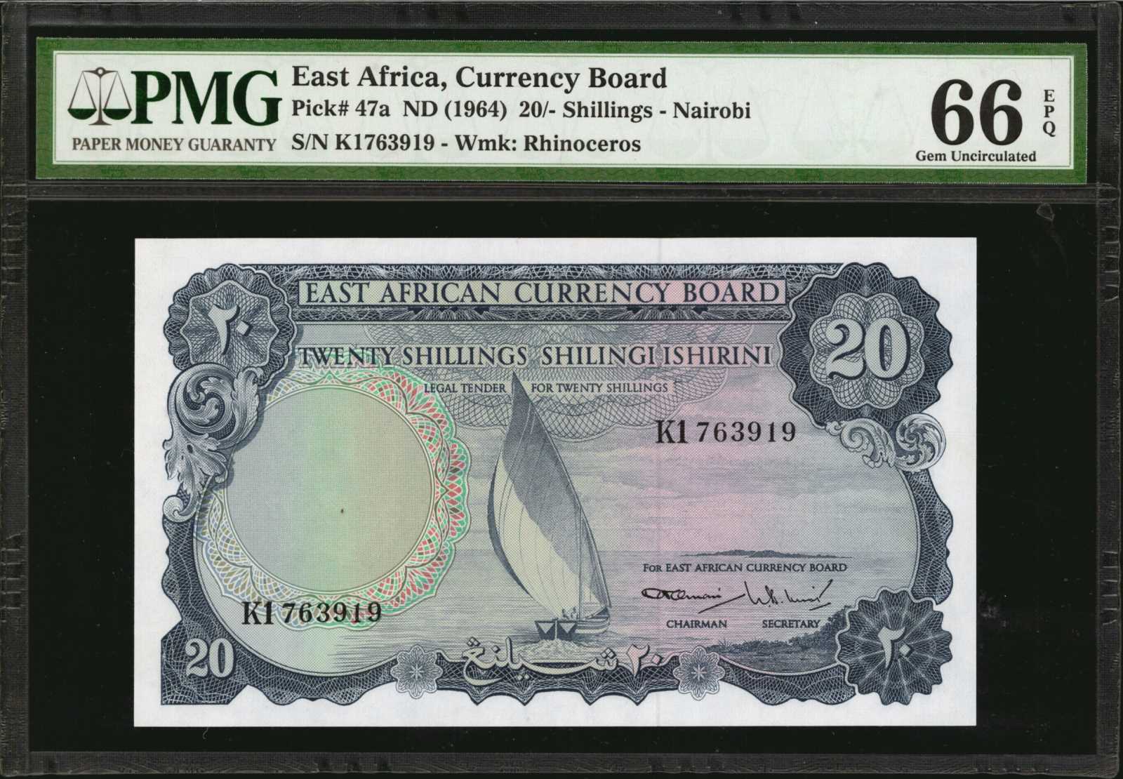 image for: East Africa  20 shillings(B233as3)