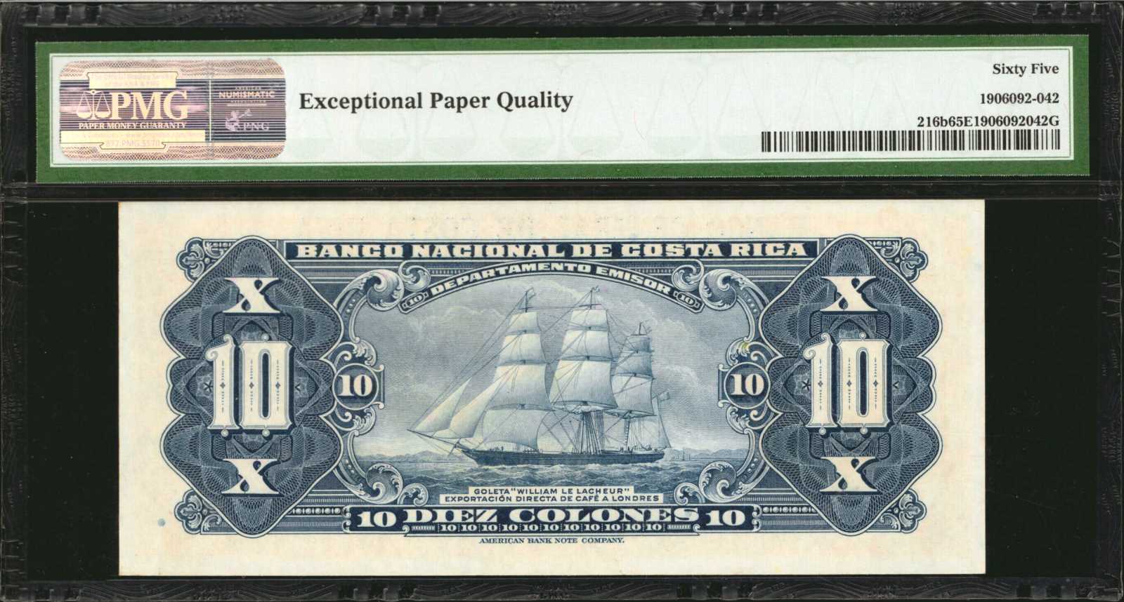image for: Costa Rica  10 colones(B502a)