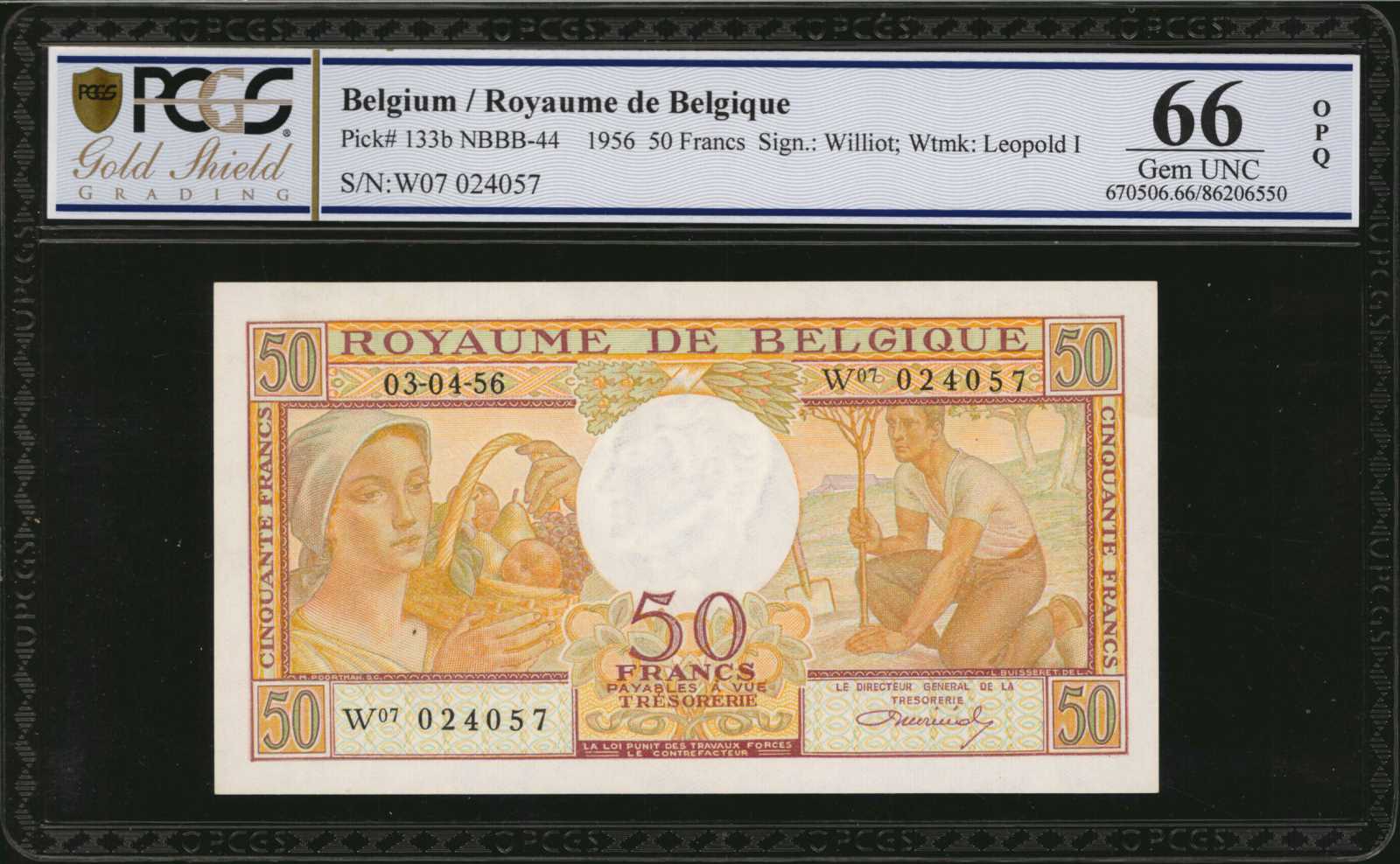 image for: Belgium  50 francs (B702b)