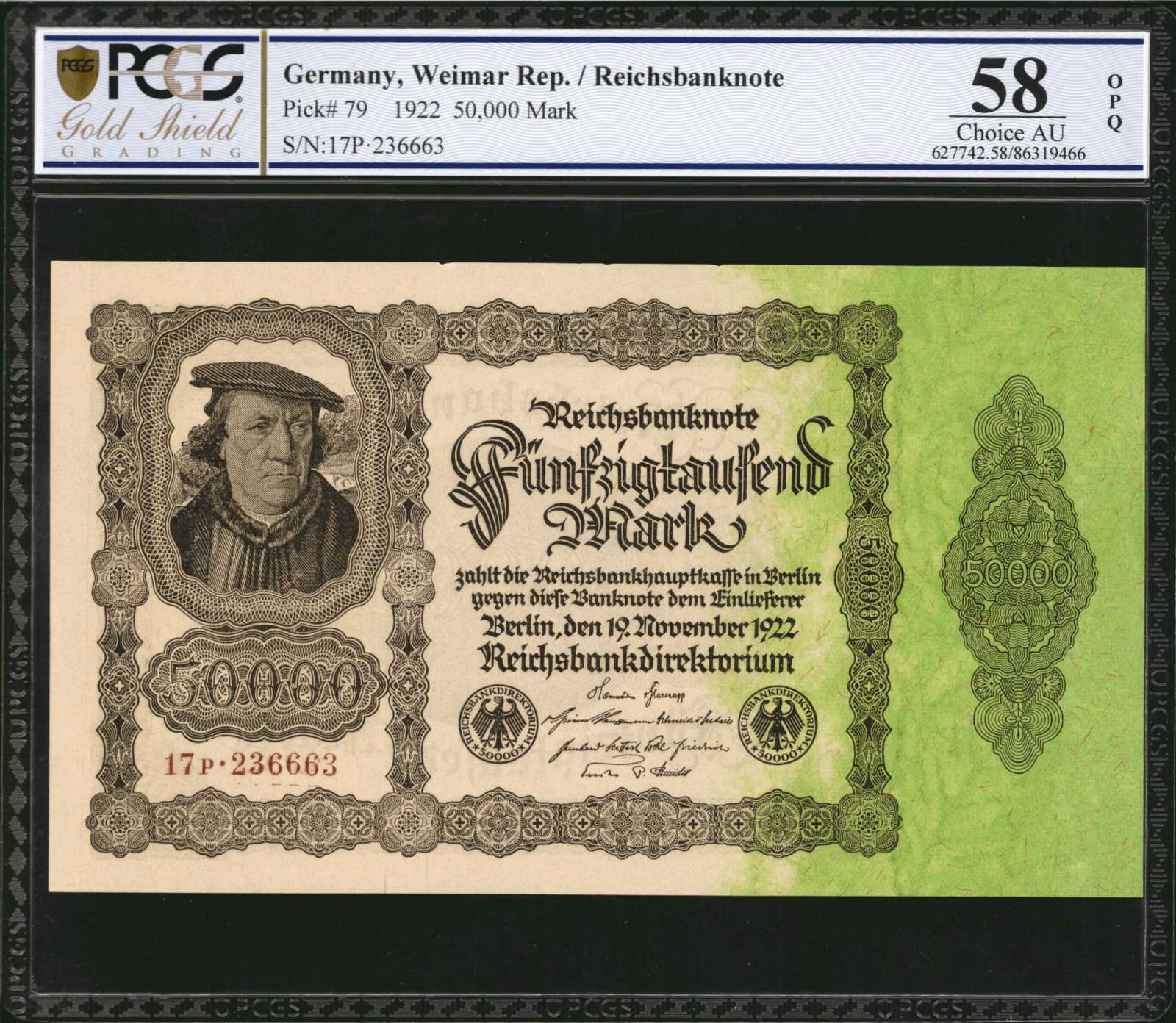 image for: Germany  50,000 mark (B240c)