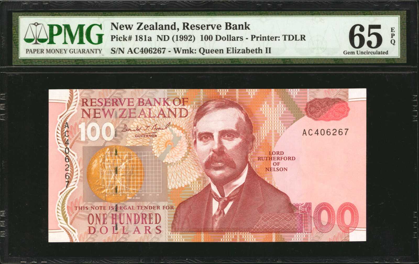 image for: New Zealand  100 dollars (B128az)