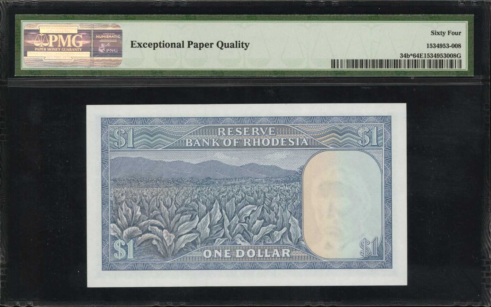 image for: Rhodesia  1 dollar(B107l)