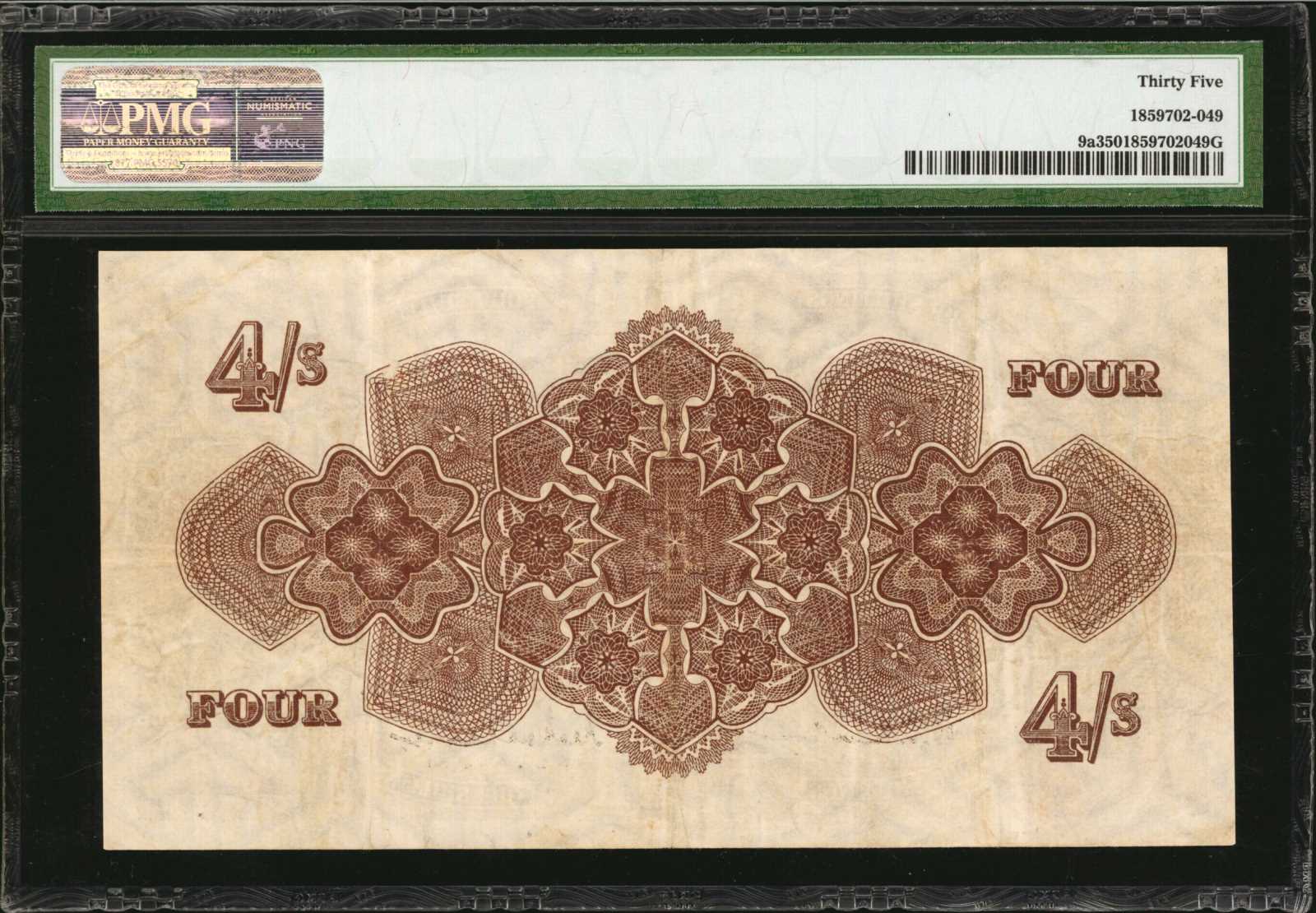 image for: Tonga  4 shillings(B109h)
