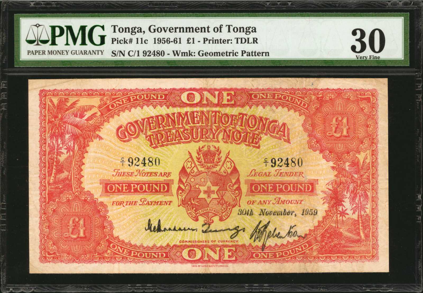 image for: Tonga  1 pound(B111r)