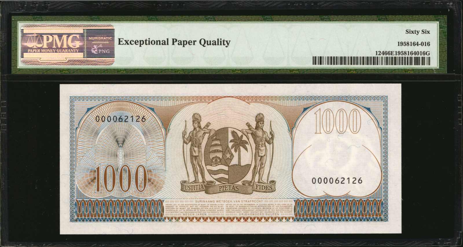 image for: Suriname  1,000 gulden (guilders)(B510z)
