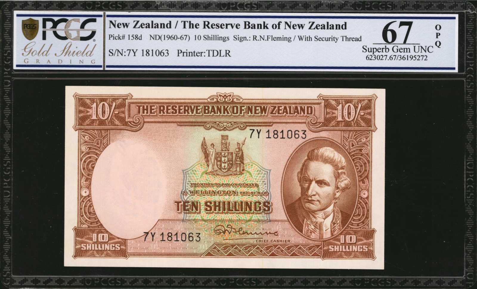 image for: New Zealand  10 shillings (B105b)