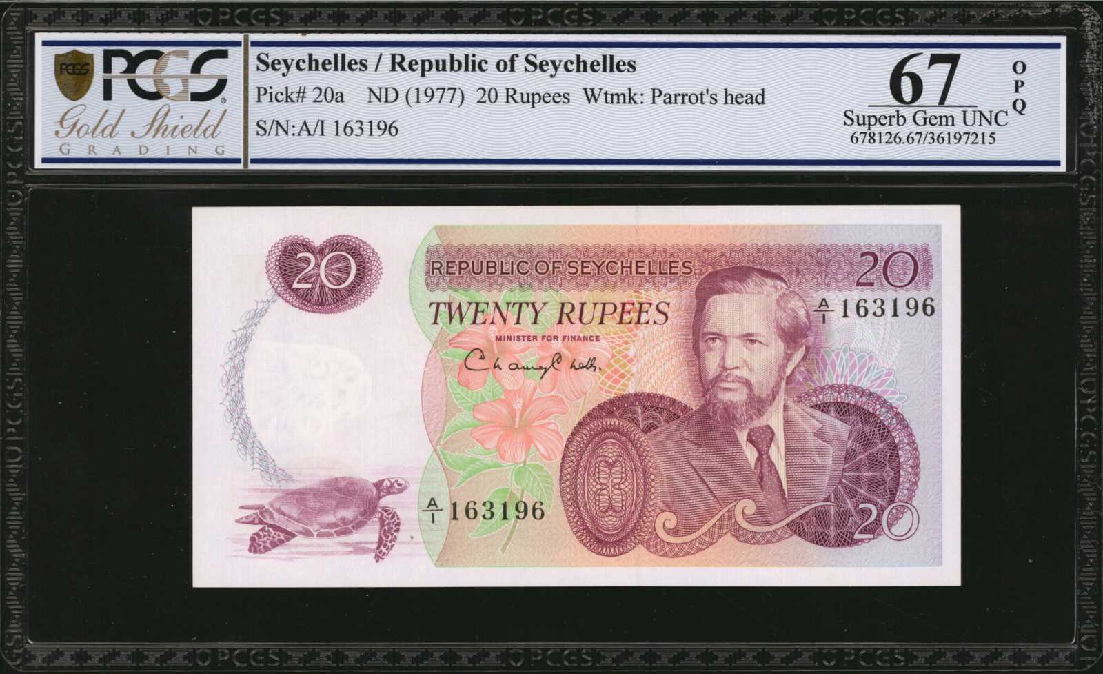 image for: Seychelles  20 rupees (B202ap)