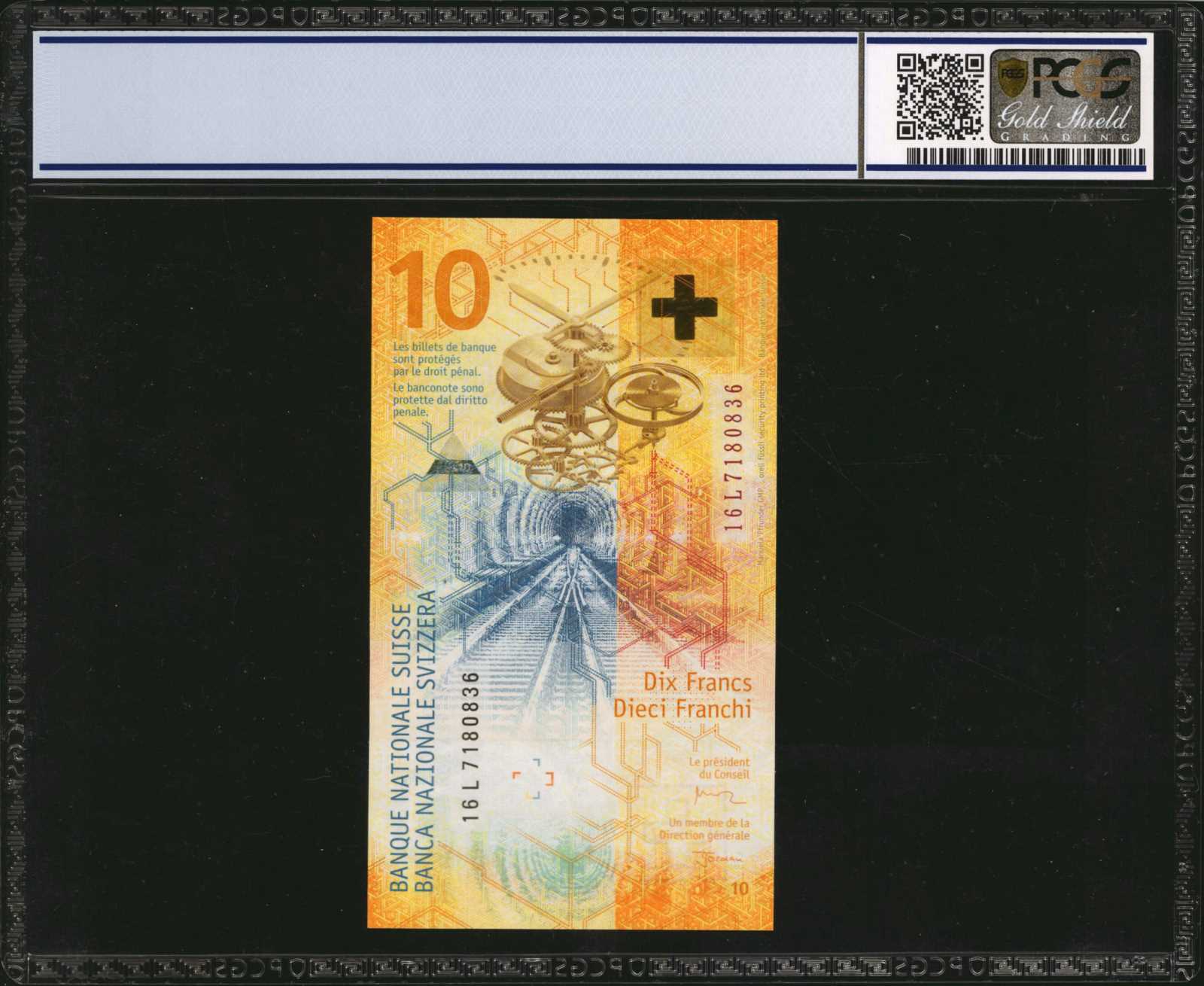 image for: Switzerland  10 francs (B355b)