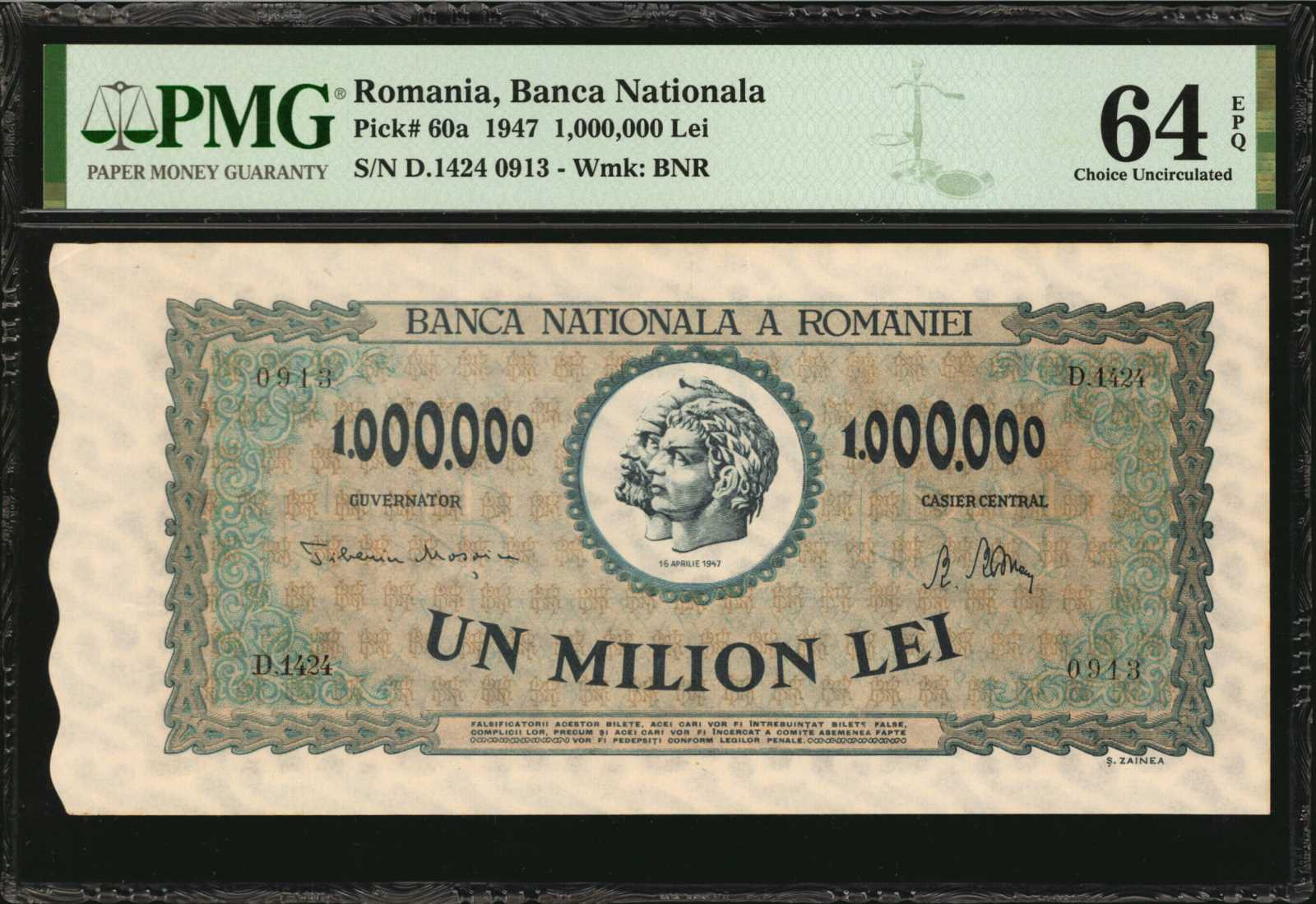 image for: Romania  1,000,000 lei (B240as)