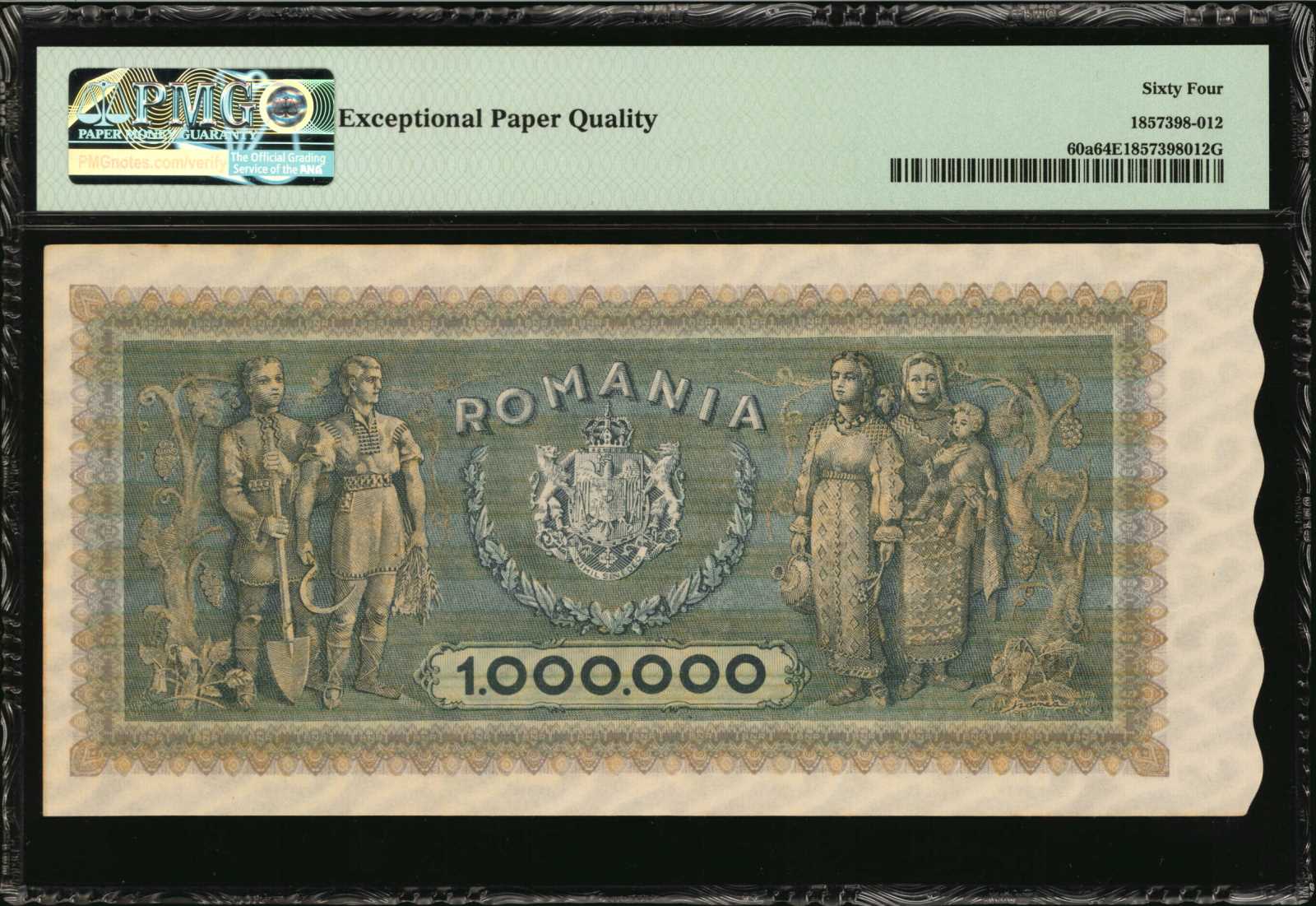 image for: Romania  1,000,000 lei (B240as)