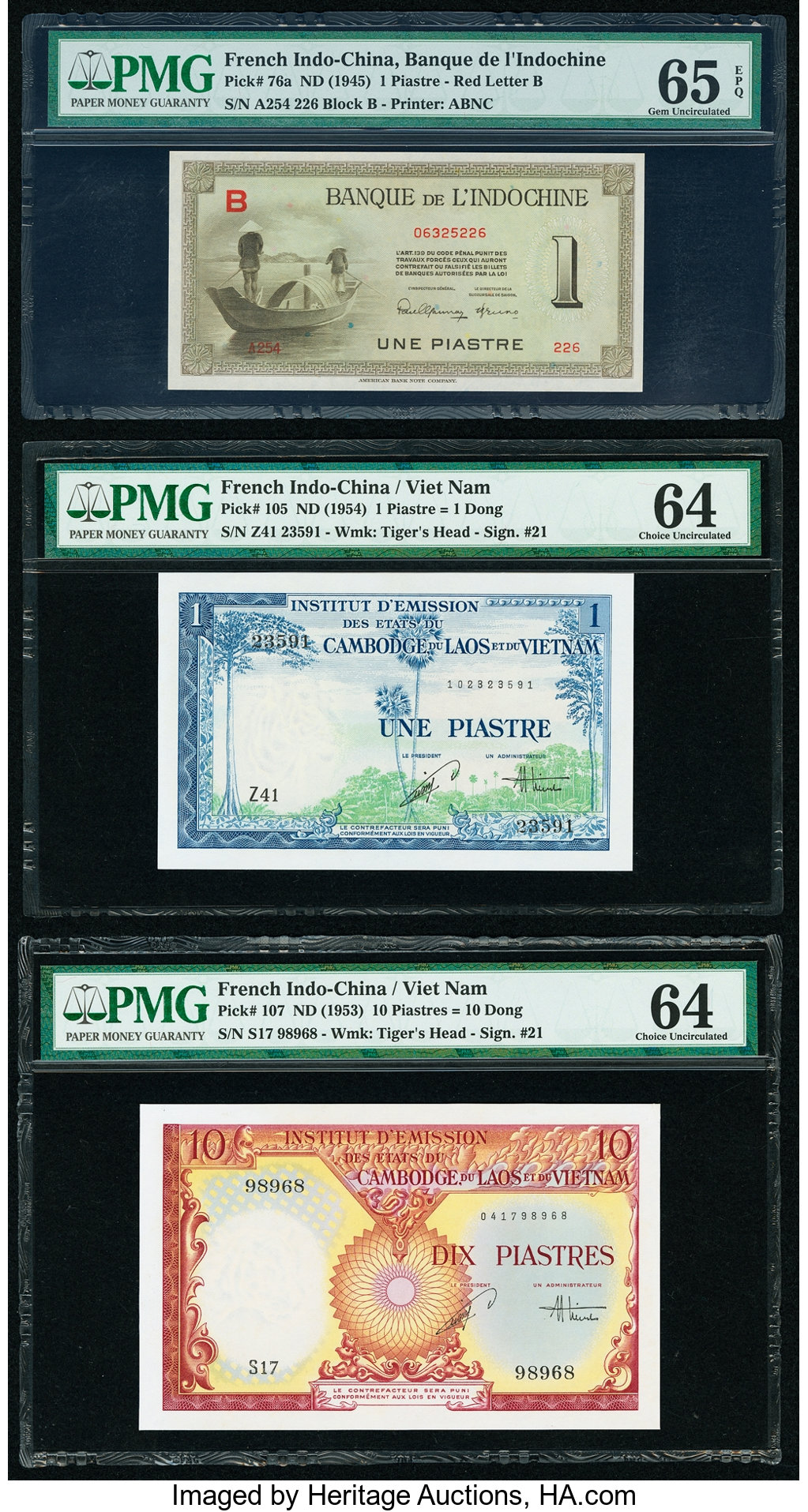 image for: French Indo-China  10 piastres(B416as3)
