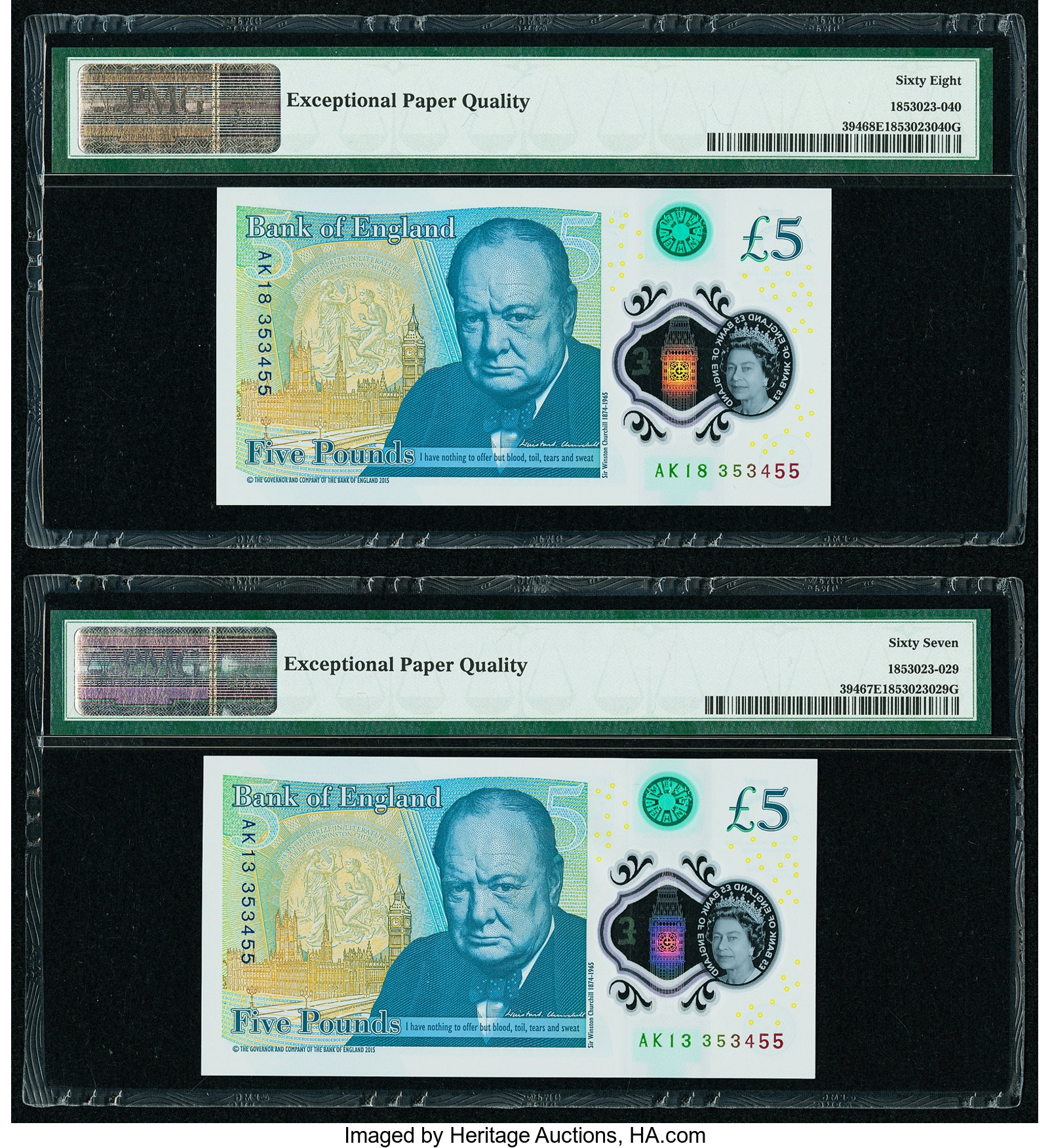 image for: United Kingdom  5 pounds (B203a)