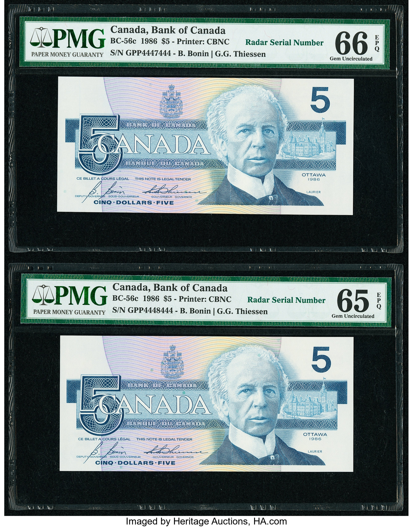 image for: Canada  5 dollars (B358c2)